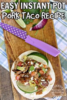 an easy instant pot pork taco recipe