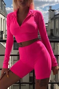 • Free Shipping Worldwide• 30 Days Return and Exchange• 100% Money-Back Guarantee Size(in) US Bust Waist Hip Length Shorts Length S 4-6 33.5 25.2 33.9 15.0  17.3  M 6-8 35.0 26.8 35.4 15.4  17.7  L 8-10 36.6 28.4 37.0 15.8  18.1  XL 12-14 38.2 29.9 38.6 16.1  18.5  XXL 14-16 39.8 31.5 40.2 16.5 18.9 Casual Night Out, Sports Leggings, Two Piece Outfit, Crop Tee, Long Sleeve Crop Top, High Waisted Pants, High Waisted Shorts, Two Pieces, Short Sets