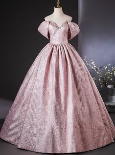 Off The Shoulder Quinceanera Dress, Vintage Simple Wedding Dress, Debut Gowns, Kids Pageant Dresses, Prom Outfit, Handmade Belt, Quinceanera Dresses Pink, Quinceanera Dress, Ball Gown Skirt