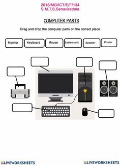 the computer parts diagram is shown in this manual for students to learn how to use computers