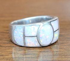 Thejewelryquest Is Now Offering This Beautiful Vintage Sterling Silver Ring With Inlay Opal Marked 925 Sterling Silver: 925 Inlay Opal Ring Condition: Excellent  Ring size: US 6 1/4 Weight: 6 Gram Please Note: Thejewelryquest Is NOT Responsible For Any Allergic Reactions That May Occur From Any Of The Metals In The Jewelry item/Items Purchased It Is The Buyers Responsibility To Read All Details Before Purchasing  Thanks For Shopping At Thejewelryquest Vintage Dragon, Vintage Sterling Silver Rings, Coral Stone, Opal Ring, Ring Ring, Ring Sterling Silver, Opal Rings, Sterling Ring, Rings Statement