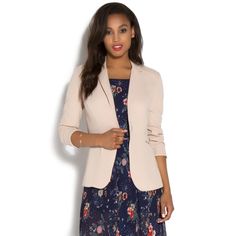 Take Your Work Attire To New Levels With This Sleek And Stylish Jacket By Justfab Featuring Dual Side Buckle Details And A Structured Silhouette. Color: Pale Taupe Fabrication: 100% Polyester. Imported. Care: Machine Wash Cold. Size S Brand New Feminine Spring Blazer For Workwear, Feminine Fitted Blazer For Fall, Tailored Feminine Spring Outerwear, Feminine Tailored Spring Blazer, Feminine Office Blazer For Spring, Feminine Spring Office Outerwear, Feminine Spring Office Blazer, Feminine Beige Outerwear For Spring, Buckle Jacket