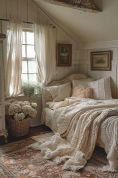 Vintage Bedroom White Furniture, Regency Interior, Vintage Bedroom Ideas, Cottage Room, Bedroom Ideas Inspiration, Vintage Bedroom, Redecorate Bedroom, Cozy Room Decor, Bedroom Vintage