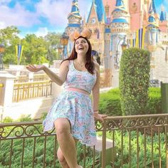 Cinderella's Castle Garden has all kinds of flowers and a Mickey Balloon to help you get in the spirit of Spring! Perfect for your next Walt Disney World vacation, or twirling around your house wishing you were there. Pair this with our matching crop or Castle garden tee for the perfect match! The soft fabric and flared cut of this skater skirt are just a few of the reasons why it's bound to become a favorite in your wardrobe. The flattering silhouette looks great on any body type, and thanks to Kinds Of Flowers, Disney Skirt, Disney Garden, Cinderella's Castle, Matching Disney Shirts, Skater Skirts, Mickey Balloons, Disney Rides, Castle Garden