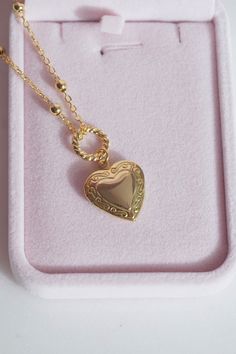 Heart Shaped Necklace, Gold Plated Necklace, Movie Inspiration Necklace, What Was I Made for Necklace - Etsy Brass Pendant Charm Necklace For Gift, Brass Pendant Charm Necklace As A Gift, Vintage Style Delicate Chain Necklace For Gifts, Brass Heart Charm Necklace Perfect For Gifts, Vintage Heart Pendant Chain Necklace As Gift, Vintage Chain Necklace With Heart Charm For Gift, Gold Locket Chain Necklace As Gift, Gold Locket Chain Necklace For Gift, Gold Dangle Necklace Gift For Her