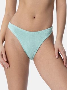 Our classic crinkle swim briefs give just the optimal of coverage while maintaining an impeccable style. Woman classic crinkle swim briefsMedium coverage on the bottomSage green plain colorMultisize size fitComposition: 90% polyamide 10% elastane. Note: Lighter colors may become slightly see-through when wet. Fluo colors may fade naturally over time, which is a characteristic and not a manufacturing issue Casual Textured Swimwear For Poolside, Textured Swimwear For Poolside, Textured Solid Swimwear For Vacation, Textured Solid Color Swimwear For Vacation, Textured Solid Color Beachwear Swimwear, Textured Beachwear Bottoms For Beach Season, Textured Stretch Solid Color Swimwear, Textured Solid Color Swimwear For Summer, Stretch Solid Textured Swimwear