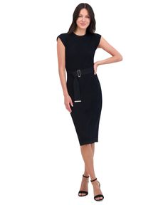 in stock Classic Black Midi Dress For Career, Black Career Dresses For Fall, Fall Career Black Dresses, Black Short Sleeve Midi Dress For Work, Black Career Dresses For Spring, Black Short Sleeve Career Dress, Black Fitted Midi Dress For Business Casual, Black Career Dress With Short Sleeves, Classic Black Business Casual Dress