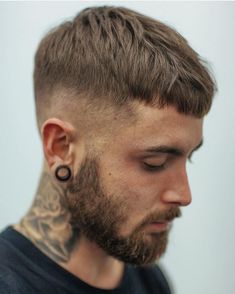 Caesar Haircut, Crop Haircut, Mens Toupee, Crop Hair, Short Haircut