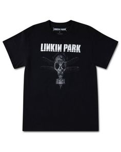 Show off your favorite band in a totally attention-getting way with this Linkin Park gas mask t shirt! This bold graphic tee is sure to make you the most popular person in the room wherever you go. Officially licensed Crewneck Short sleeves Length: About 28" from shoulder to hem Material: Cotton Care: Machine wash; tumble dry low Imported This shirt is Unisex Sizing only For a fitted look, order one size smaller than your normal size Urban Band Logo T-shirt For Fan Merchandise, Urban Band Logo T-shirt For Fan Gear, Urban Band Logo T-shirt For Fans, Urban Style T-shirt With Band Logo, Dream Outfits, Gas Mask, In The Room, Linkin Park, Gothic Jewelry