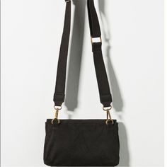 Anthropologie Envelope Crossbody Bag In Black Everyday Clutch Belt Bag With Adjustable Strap, Versatile Black Clutch With Cell Phone Pocket, Everyday Clutch With Adjustable Strap, Black Crossbody Pouch With Detachable Strap, Black Everyday Use Crossbody Pouch, Daily Use Crossbody Clutch With Magnetic Closure, Black Everyday Crossbody Pouch, Everyday Black Crossbody Pouch, Black Crossbody Belt Bag For Everyday