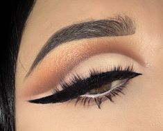 Eyeshadow Looks Cut Crease, Nude Cut Crease Makeup, Cream Eyeshadow Looks, Natural Cut Crease Makeup, Brown Cut Crease Eyeshadow, Full Cut Crease Eye Makeup, Half Cut Crease Eye Makeup, Brown Cut Crease, Eyeshadow Cut Crease