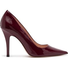 This Leather Pump With A Sky-High Stiletto Heel Exudes Sophistication And Class. Sizing: True To Size. Pointed Toe. Leather Construction. Slip-On. Lightly Padded Footbed. Stiletto Heel. Approx. 4" Heel Height. Imported Burgundy Almond Toe Heels With 4-inch Heel, Burgundy 4-inch Heels For Office, Evening Court Shoes With Red Sole And Medium Width, Classic Heels With Red Sole And Medium Width, Chic Pointed Toe Court Shoes With Red Sole, Chic Patent Leather Court Shoes With Almond Toe, Chic Court Shoes With Red Sole And Medium Width, Chic Court Shoes With Red Sole And Closed Toe, Formal Heels With Red Sole, Medium Width