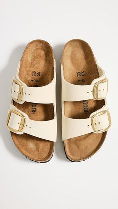 Birkenstock Arizona Big Buckle Sandals | Shopbop Birks Sandals, Birkenstock Big Buckle, Leather Birkenstocks, Birkenstock Arizona Big Buckle, Arizona Big Buckle, White Birkenstocks, Birkenstock Outfit, Birkenstock Sandals Arizona, Footbed Sandals