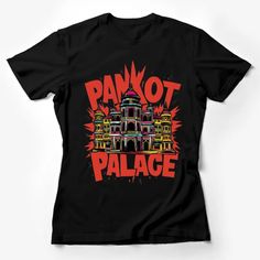 Colorful Panjot Palace Graphic T-Shirt, Vibrant Architectural Illustration, Cultural Heritage Design, Urban Streetwear Female T-Shirt Custom graphic T-Shirt.Customize your color Multicolor Crew Neck Band Merch Tops, Architectural Illustration, Streetwear Male, Urban Streetwear, Street Wear Urban, Male T Shirt, Cultural Heritage, Custom Shirts, Palace