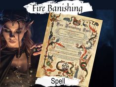 The Element of Fire is associated with transformation and destruction. In a spiritual sense, it represents passion, courage, and strength. When harnessed correctly, Fire can be an incredibly effective tool for banishing any negative influences in our lives.  This "Charmed" Style Printable has the complete instructions for banishing using Fire!  When you want something to vanish without a trace, fire magick is the way to go. Fire banishing is simple to do but has a big impact! WHAT YOU GET: * 1 page * JPG and PDF *NEW * Now you can buy every Spell in the shop !  Over 130 Genuine Witchcraft Spells https://www.etsy.com/ca/listing/1329090764  PLEASE READ IMPORTANT INFORMATION BELOW BEFORE PURCHASING  *THIS IS AN INSTANT DIGITAL DOWNLOAD. *NOTHING WILL BE SHIPPED. *This is a digital file that y Book Of Shadows Template, Book Of Shadows Cover Page, Book Of Shadows Cover, Charmed Style, Stary Papier, Binding Spell, Folk Horror, Banishing Spell, Book Of Spells