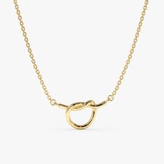 Minimalist Design, Knot, Everyday Wear, Pendant Necklace, My Style, Pendant, Gold, Design