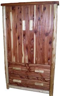 a wooden cabinet with three drawers and two candles on the top shelf, against a white background