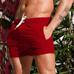 Category:WE-Pants; Season:Spring  Summer; Fabric:Nylon; Gender:Men's; Style:Casual,Fashion; Elasticity:Micro-elastic; Occasion:Holiday,Beach,Weekend,Swimming Pool; Details:Without Lining; Fit Type:Regular Fit; Function:Quick Dry,Comfort; Waistline:Mid Waist; Pattern:Plain; Design:Drawstring,Elastic Waist; Pants Type:Board Shorts,Swim Trunks,Swim Shorts; Fly Type:Drawstring,Elasticity; Front page:FF; Listing Date:06/13/2024; Production mode:External procurement; Hips:; Length:; Waist:; Fit US Size:; Pants Length:Short Beautiful Guys, Weekend Fashion, Beach Weekend, Holiday Beach, Mens Boardshorts, Weekend Style, Plain Design, Casual Black, Type Of Pants