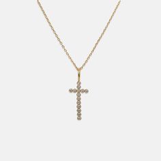 ✨ Classic Cross Pendant Necklace ✨A timeless symbol of faith and elegance, the Classic Cross Pendant Necklace is designed to add a touch of sparkle to your everyday style. Crafted from 18k gold-plated brass or sleek silver, this necklace features a delicate cross adorned with shimmering crystals. Lightweight and versatile, it’s perfect for any occasion. Why You’ll Love It: Timeless Design: A classic cross pendant with crystal accents for subtle sparkle. Premium Finish: Available in 18k gold-plat Dainty Cross Necklace In Cubic Zirconia, Dainty Cubic Zirconia Cross Necklace, Timeless Symbol, Pop Up Event, Diamond Cross Pendants, Diamond Cross, Cute Necklace, Gold Dipped, Timeless Accessories