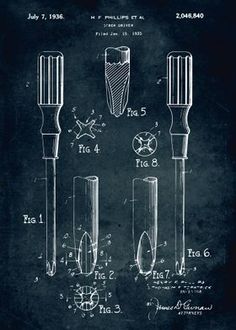 a blueprinted drawing of a toothbrush and other items on a black background