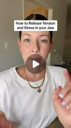 Tabitha Zavala on Instagram: "How to release stress and tension in a tight jaw. #stress #tension #jaw #tmj" Yoga For Jaw Tension, How To Release Tension, How To Unclench Your Jaw, How To Relieve Jaw Tension, How To Release Jaw Tension, How To Stop Clenching Jaw, Jaw Clenching Remedy, How To Relax Jaw Muscles