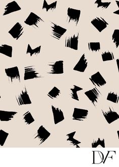 an abstract black and white pattern with the word dvf on it