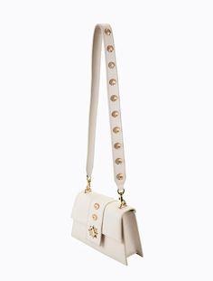 Tamarama Bag - Blanc – Poppy Lissiman US Everyday Rectangular Flap Bag With Metal Hardware, Beige Flap Bag With Metal Hardware For Everyday Use, Gold Rectangular Flap Bag With Metal Hardware, Gold Flap Bag With Metal Hardware For Travel, Everyday Flap Bag With Gold-tone Hardware, Gold Flap Bag With Metal Hardware For Everyday Use, Gold Flap Bag With Detachable Strap For Everyday Use, Poppy Lissiman, More Than Enough