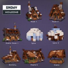 the different types of houses made out of lego blocks