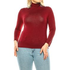 Women's Plus Size Casual Fitted Long Sleeve Solid Turtleneck Sweater Tops Shirts, This classic mock turtleneck shirt is a basic essential that everyone needs in their wardrobe. Anyone can look classy and chic in this everyday basic. Its high quality and affordable price makes it perfect for any lifestyle. Size Chart(Inches) / MSW013861XL => Chest: 43-44/ Shoulder: 19/ Sleeve: 23/ Length: 30 2XL => Chest: 45-46/ Shoulder: 19.5/ Sleeve: 23.5/ Length: 30.5 3XL => Chest: 47-48/ Shoulder: 20/ Sleeve: Moa Collection, Fitted Long Sleeve, Look Classy, Sweater Tops, Turtleneck Shirt, Womens Turtleneck, Mock Turtleneck, Plus Size Casual, Casual Fits