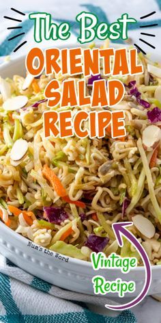 Asian Noodle Salad Recipe, Asian Ramen Noodle Salad, Asian Ramen Salad, Ramen Recipes Easy, Ramen Salad, Ramen Noodle Salad, Noodle Salad Recipes, Fresh Salad Recipes, Best Salad Recipes