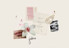 a collage with photos, flowers and words on it that say jaddare