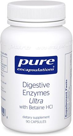 Pure Encapsulations - Digestive Enzymes Ultra with Betaine HCl - Comprehensive Blend of Vegetarian Digestive Enzymes with Betaine HCl - 90 Capsules Amino Acid Supplements, Pure Encapsulations, L Theanine, Liver Support, Digestive Enzymes, Business Intelligence, Health Supplements