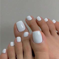 Super Cute And Stylish Ships In 5-10 Business Days Pedicure Glitter, White Pedicure, Fake Toenails, Gel Toe Nails, Acrylic Toe Nails, Acrylic Toes, Toe Nail Color, Pretty Toe Nails, Nail Color Trends