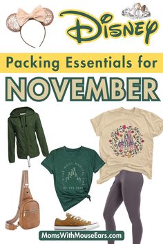 the back to school package for november includes t - shirts, backpacks and shoes