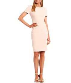 Calvin Klein Women's Workwear & Suits Fashionable Mom Outfits, Suits Office, Conference Outfit, Calvin Klein Shop, 2019 Style, Ladies Day Dresses, Calvin Klein Shorts, Work Dresses For Women, Pleated Sleeves