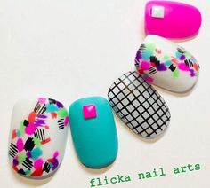 Japanese Nail Art, Crazy Nails, Toe Nail Designs, I Love Nails, Nails Desing