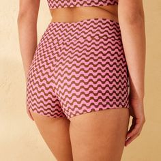 Mid-rise swim shortie from Wild Fable™ with pink and brown wave print. Made from nylon tricot material with spandex and recycled polyester lining. Full coverage and opaque sheerness offer confident wear. If you're not satisfied with any Target Owned Brand item, return it within one year with a receipt for an exchange or a refund. Wild Fable™: A look for every story. Trendy Stretch High-waisted Swim Shorts, Pink Short Swimwear, Trendy Short-length Swimwear For Poolside, Trendy Fitted Short Swimwear, Pink Stretch Swim Trunks For Beach Season, Pink Short Length Swimwear For Swimming, Fitted Printed Beach Shorts, Trendy Stretch Swim Shorts, Trendy Stretch Short Swimwear