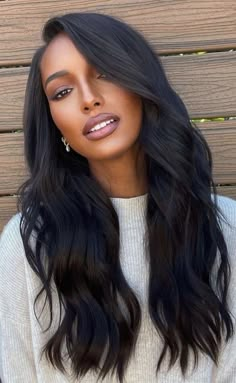 Jasmin Tookes, Peinados Fáciles Para Cabello Corto, Raw Hair, Long Black Hair, American Woman, Love Hair, Long Black, Gorgeous Hair, 100 Human Hair