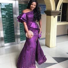 Gown style for wedding Nigerian Lace Styles Dress, African Dresses Modern