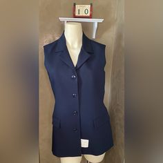 International Uniforms Maiami, Florida Vest Button Up Pockets Sleeveless Collared Lined Women’s Size S. Brand New With Tag. Color Marine( Navy Blue). Price Is Firm. Measurements (Approximate While Lying Flat - See Attached Photos). Please Double Check The Measurements As There Are No Returns. No Holds. Smoke Free Home. Please See My Pictures For Details As They Are Part Of My Description. Thank You For Looking. Uniform Coats For Women, Sleeveless Workwear Vest With Buttons, Fitted Workwear Vest With Buttons, Fitted Office Vest With Button Closure, Fitted Vest With Buttons For Work, Fitted Vest With Button Closure For Office, Fitted Buttoned Vest For Office, Fitted Button Vest For Office, Fitted Vest With Snap Buttons For Work