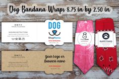 dog bandana wraps $ 5 in by 2 50 in