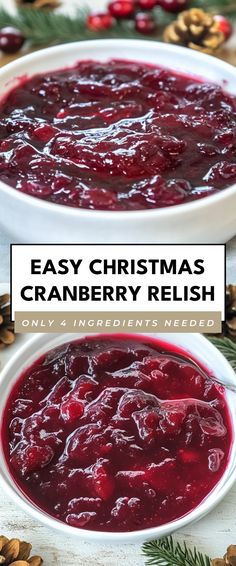 Image for Easy Christmas Cranberry Relish Cooked Cranberry Relish, Easy Cranberry Relish Recipes, Easy Cranberry Relish, Cranberry Relish Recipes Easy, Homemade Cranberry Relish, Fresh Cranberry Relish Recipes, Fresh Cranberry Recipes Thanksgiving, Cranberry Relish Recipes Thanksgiving, Cranberry Relish Recipes