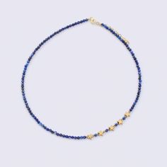 Experience the elegance of our handmade Lapis Lazuli Gemstone Necklace, carefully crafted with a 925 sterling silver pendant. This exquisite piece features a genuine lapis lazuli gemstone, symbolizing wisdom and truth. Adorn yourself with its minimal design, complete with a secure silver lobster claw closure. The necklace includes a 40 cm chain plus a 4 cm adjustable extension, ensuring the perfect fit. Shipped from London, UK, it will be dispatched the next business day with a delivery time of Gift Sterling Silver Necklace With Spacer Beads, Sterling Silver Necklace With Spacer Beads As Gift, Star Charm Necklaces With Round Beads For Jewelry Making, Handmade Celestial Beaded Necklaces As Gift, Celestial Style Beaded Necklaces With Round Beads For Gifts, Celestial Style Beaded Necklaces As Gift, Celestial Style Round Beaded Necklaces Gift, Handmade Celestial Beaded Necklace For Gift, Celestial Sterling Silver Necklaces With Natural Stones