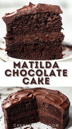 Best Matilda's Chocolate Cake Recipe Movie Scene - Easy and Simple! Best Milk Chocolate Cake, Spooky Chocolate Cake, Chocolate Cake No Milk, 2 Layer Chocolate Cake, Matilda Cake Recipe, Few Ingredient Dessert, Chocolate Cake Easy Recipe, Chocolate Cake Decorations, Matilda Chocolate Cake