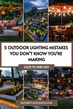 outdoor lighting makes you don't know you're making click to find out