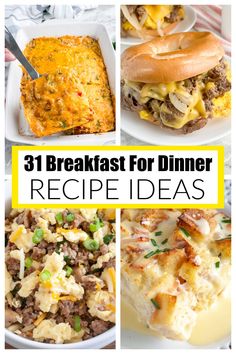 31 breakfast for dinner recipe ideas that are easy to make, delicious and tasty