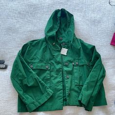 *Nwt* Zara Hooded Jacket - Oxford Green (Size M) *Original Price Cut Off As I Received This As A Gift *Oversized Fit - Fits More Like A L Or Smaller End Of Xl Urban Green Outerwear With Adjustable Hood, Green Utility Windbreaker With Detachable Hood, Green Urban Outerwear With Adjustable Hood, Green Utility Jacket With Detachable Hood, Urban Spring Hooded Jacket With Adjustable Hood, Green Utility Jacket With Adjustable Hood For Outdoor, Urban Hooded Jacket With Adjustable Hood For Spring, Urban Hooded Jacket For Spring, Casual Green Hooded Jacket With Detachable Hood