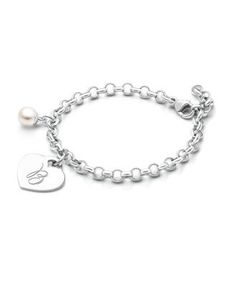 A beautiful and classic bracelet for every little girl. This bracelet is extendable and can be clasped anywhere on the chain, allowing your little girl to wear it comfortably now, with room to grow. Engraved Initials, Classic Bracelets, Polish Jewelry, Big Kid, To Grow, Initials, Charm Bracelet, Bracelet, Sterling Silver