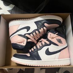 Women’s Air Jordan 1s Air Jordan 1 Bubble Gum, Pink Jordan 1s, Jordan Pink, Pink Jordans, Air Jordan 1s, Jordan 1s, Shoes Air, Womens Jordans, Air Jordan 1