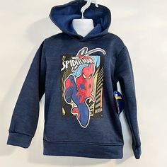 Nwt Boy’s Marvel Spider-Man Hoodie If He’s A Fan, This Hoodie Is Perfect For Him! *Check Out My Closet For More Marvel Hoodies Size 6 Character Graphic Featuring Spider-Man Pullover Fleece Construction 100% Polyester Lightweight & Comfy Please No Lowball Offers Smoke|Pet Free Home Check Out My Closet & More Kid’s Clothes Bundle Items For 10% Off & Save On Shipping Thanks So Much For Looking! Blue Cartoon Print Hoodie For Streetwear, Fleece Hooded Sweatshirt With Character Print, Hooded Fleece Sweatshirt With Character Print, Blue Fleece Tops With Graphic Print, Blue Fleece Top With Graphic Print, Blue Graphic Print Fleece Tops, Character Print Long Sleeve Hoodie For Sports, Casual Sports Hoodie With Character Print, Blue Hoodie With Character Print